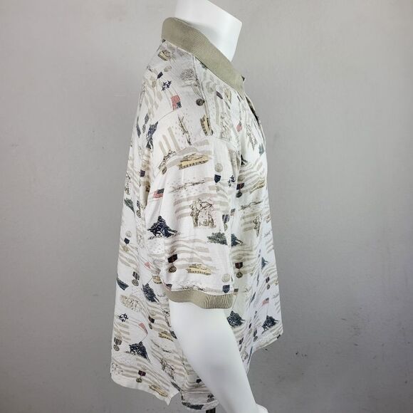 Cotton Traders Sport Military Theme Cotton Polo - Picture 4 of 7